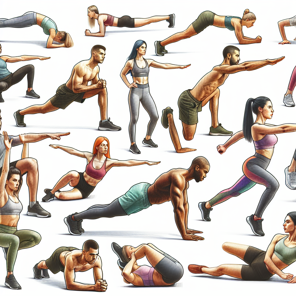 Colored-pencil illustration representing the topic: Fitness