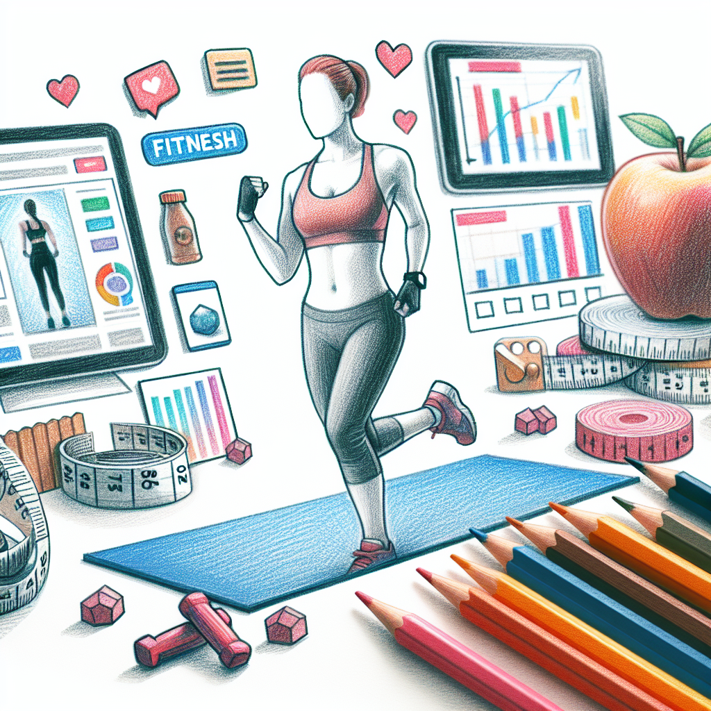 Colored-pencil illustration representing the topic: Fitness and Health