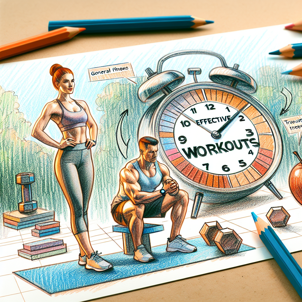 Colored-pencil illustration representing the topic: Fitness Programs