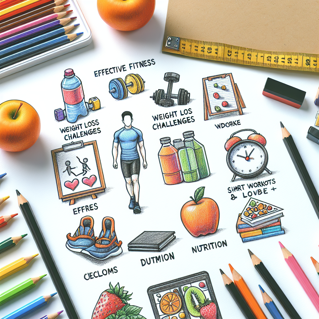 Colored-pencil illustration representing the topic: Fitness Programs