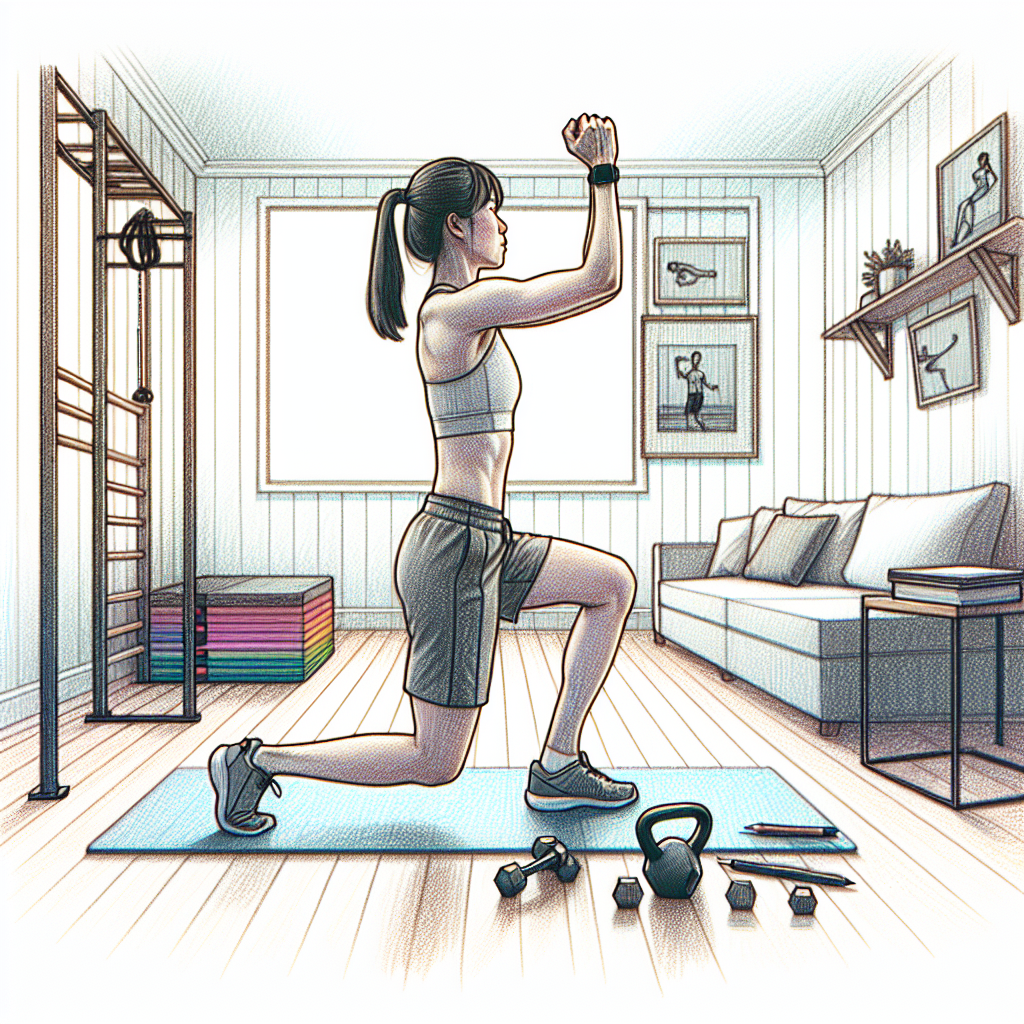 Colored-pencil illustration representing the topic: Bodyweight Fitness