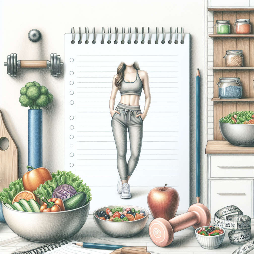 Colored-pencil illustration representing the topic: Health and Nutrition
