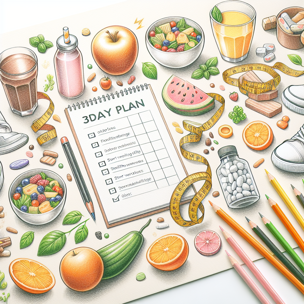 Colored-pencil illustration representing the topic: Weight Loss
