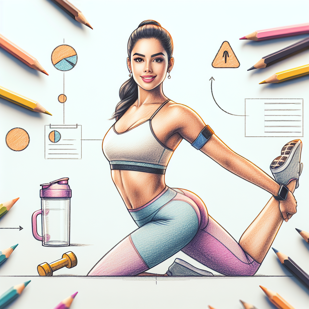 Colored-pencil illustration representing the topic: Fitness Programs