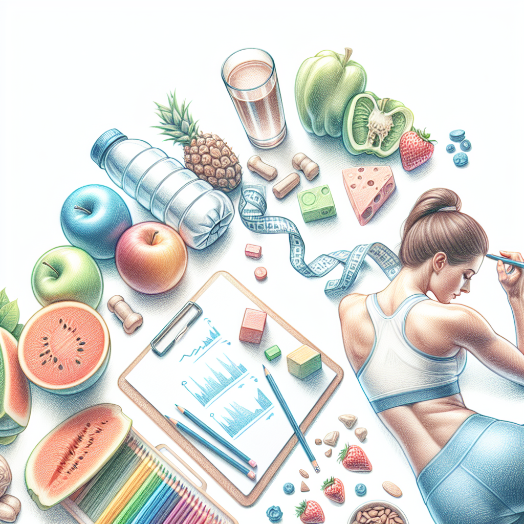 Colored-pencil illustration representing the topic: Weight Loss