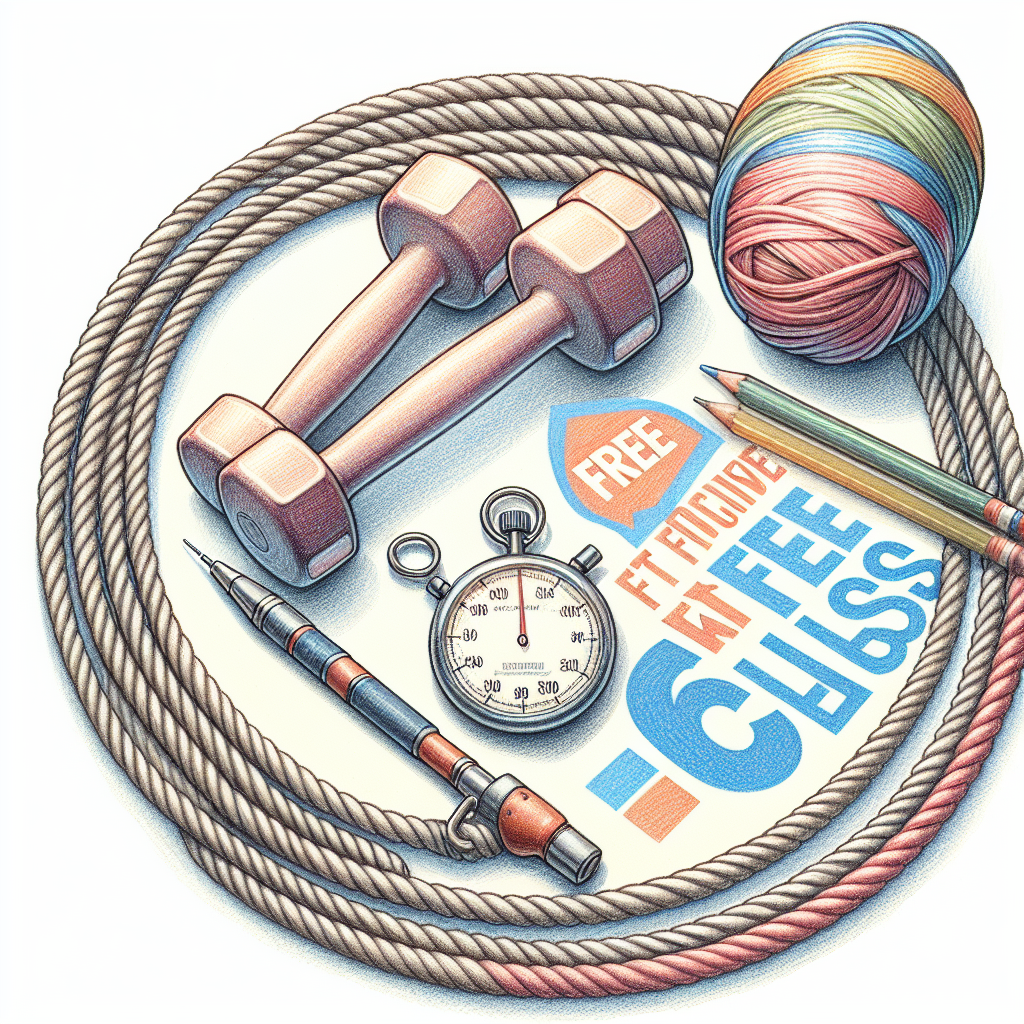 Colored-pencil illustration representing the topic: Fitness Programs
