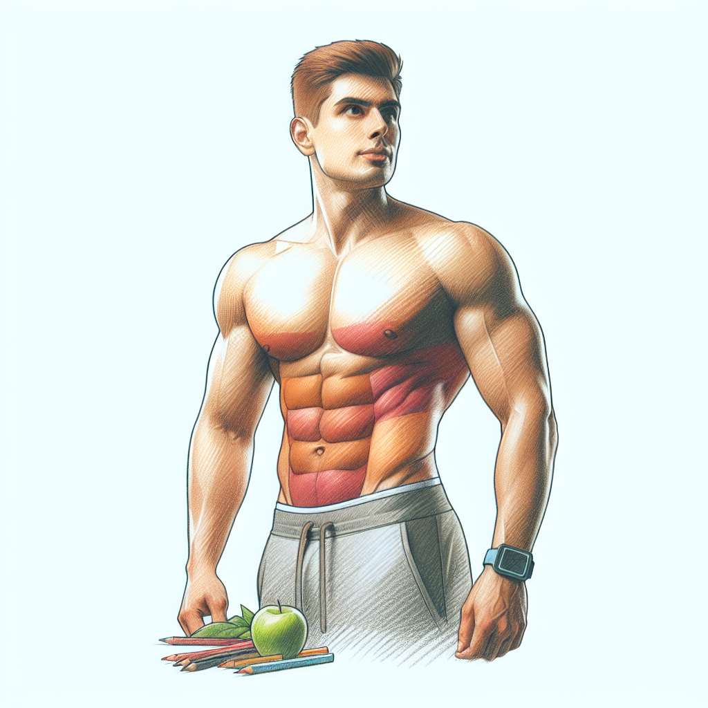 Colored-pencil illustration representing the topic: Fitness and Health