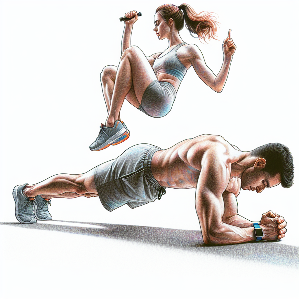Colored-pencil illustration representing the topic: Fitness and Health