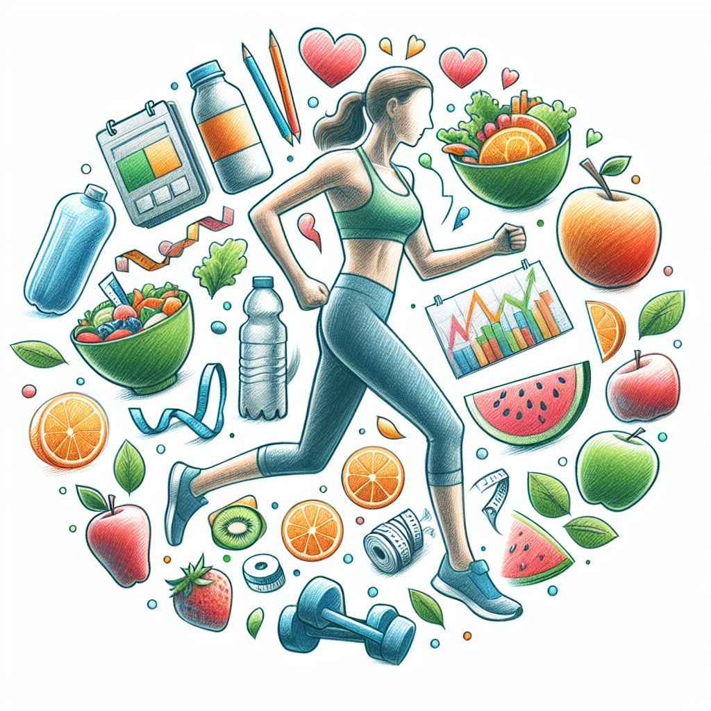 Colored-pencil illustration representing the topic: Health and Wellness