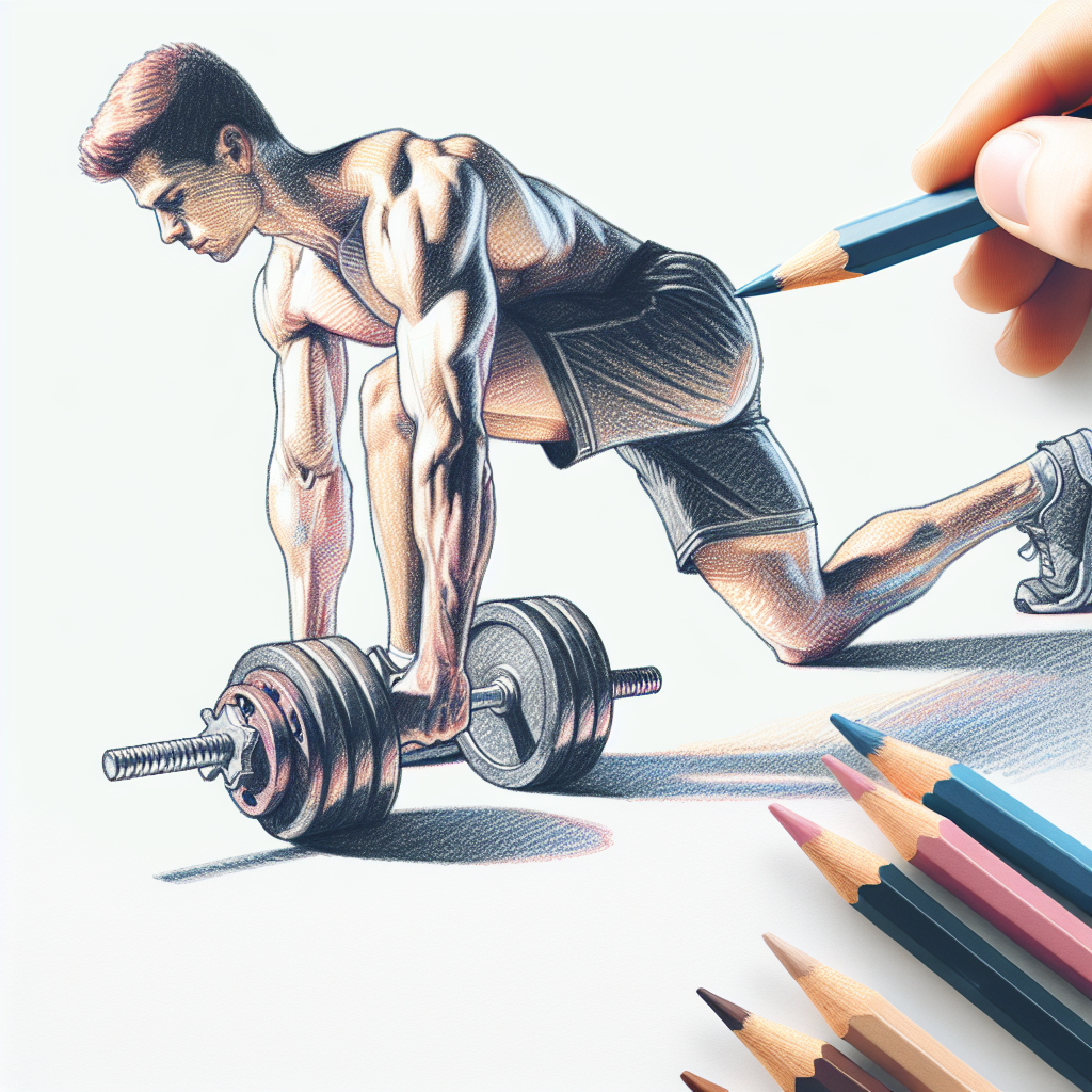 Colored-pencil illustration representing the topic: Fitness and Health