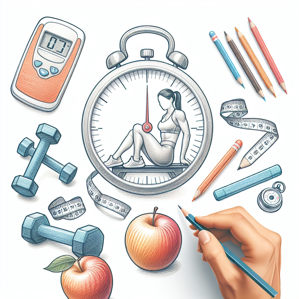 Colored-pencil illustration representing the topic: Weight Loss