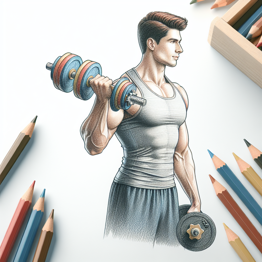 Colored-pencil illustration representing the topic: Fitness Programs