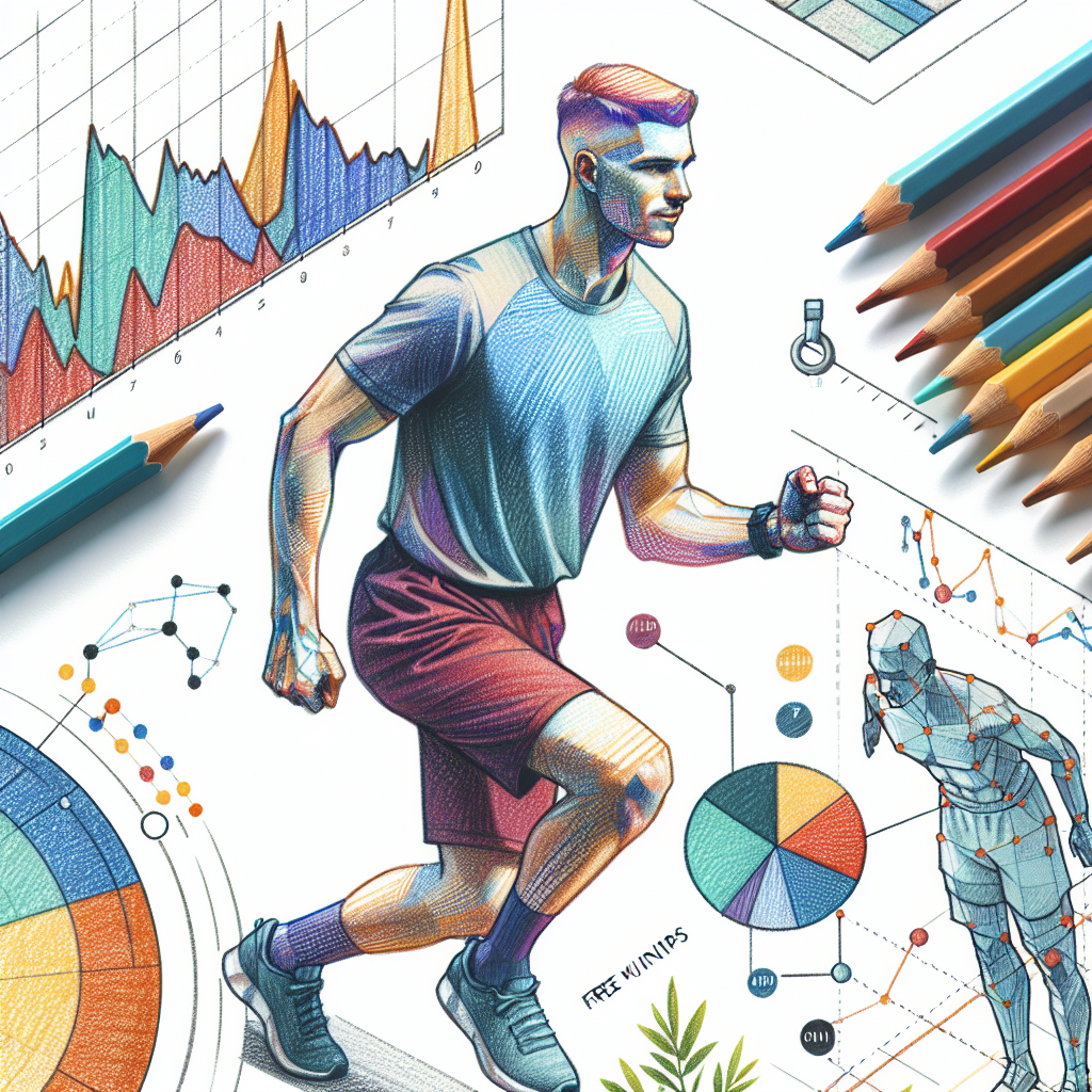 Colored-pencil illustration representing the topic: Fitness