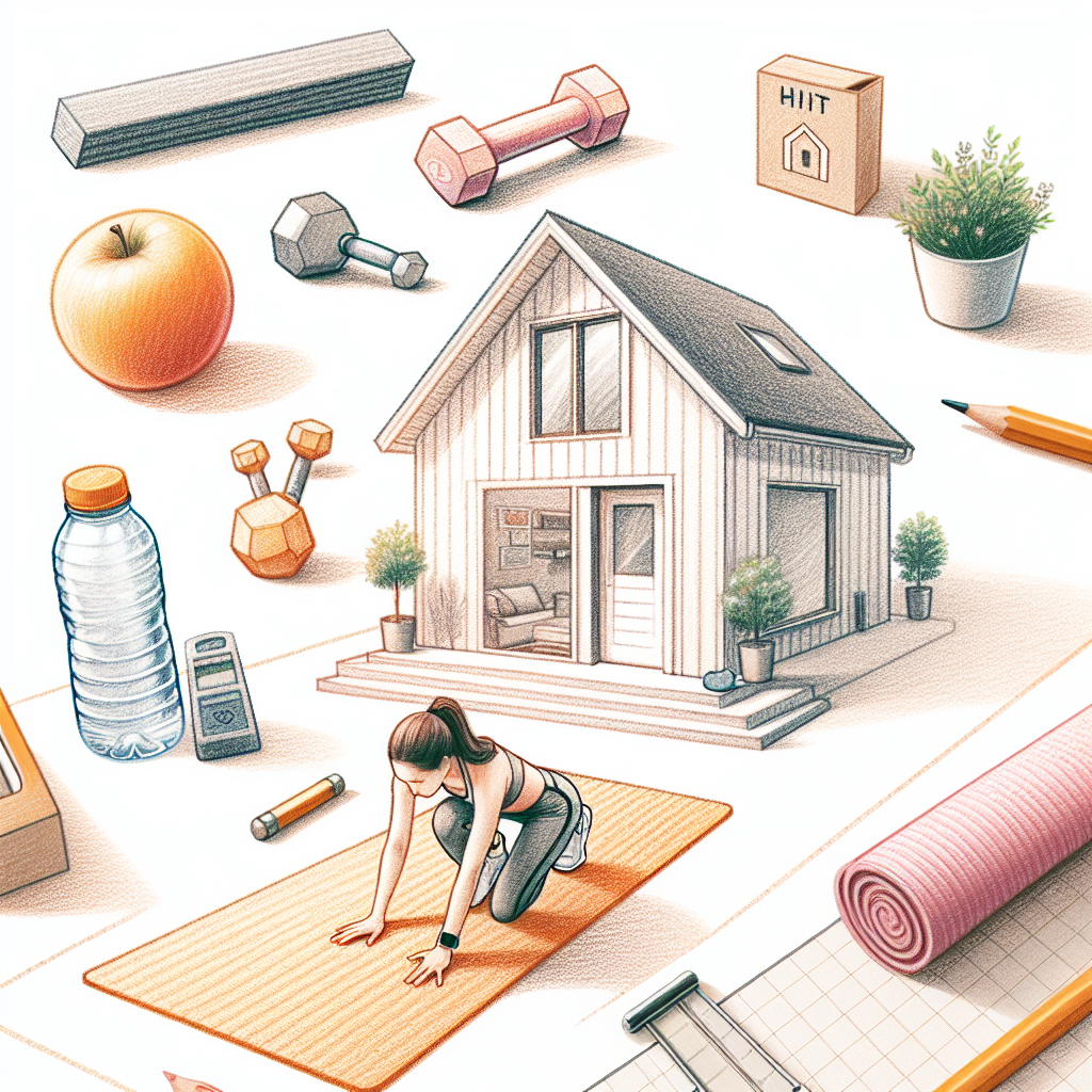 Colored-pencil illustration representing the topic: Fitness and Health