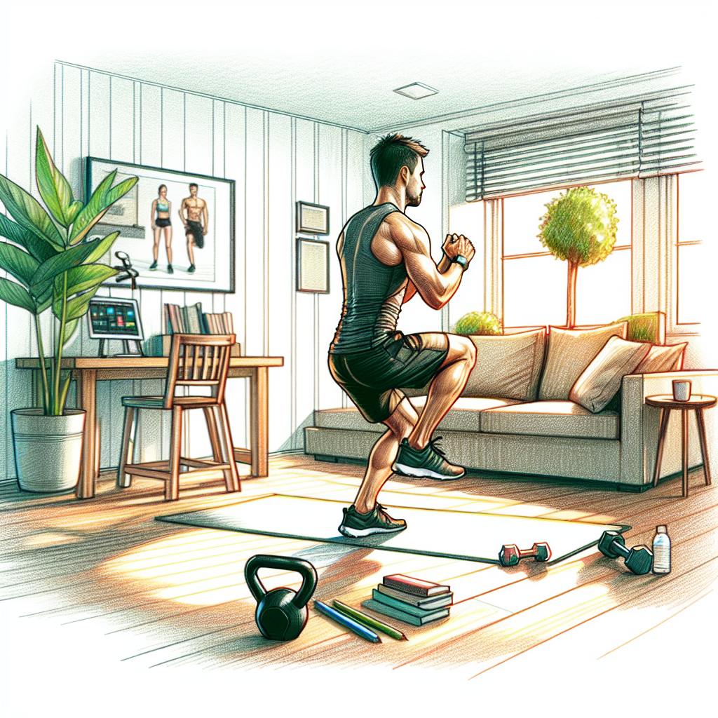 Colored-pencil illustration representing the topic: Health and Fitness