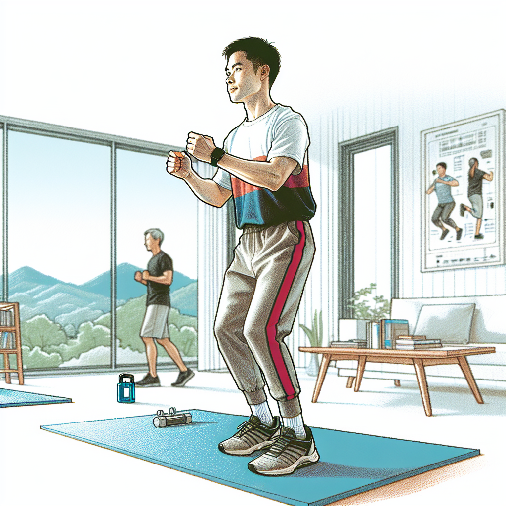 Colored-pencil illustration representing the topic: Fitness Training