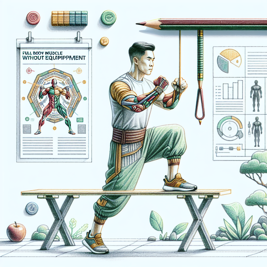 Colored-pencil illustration representing the topic: Fitness Training