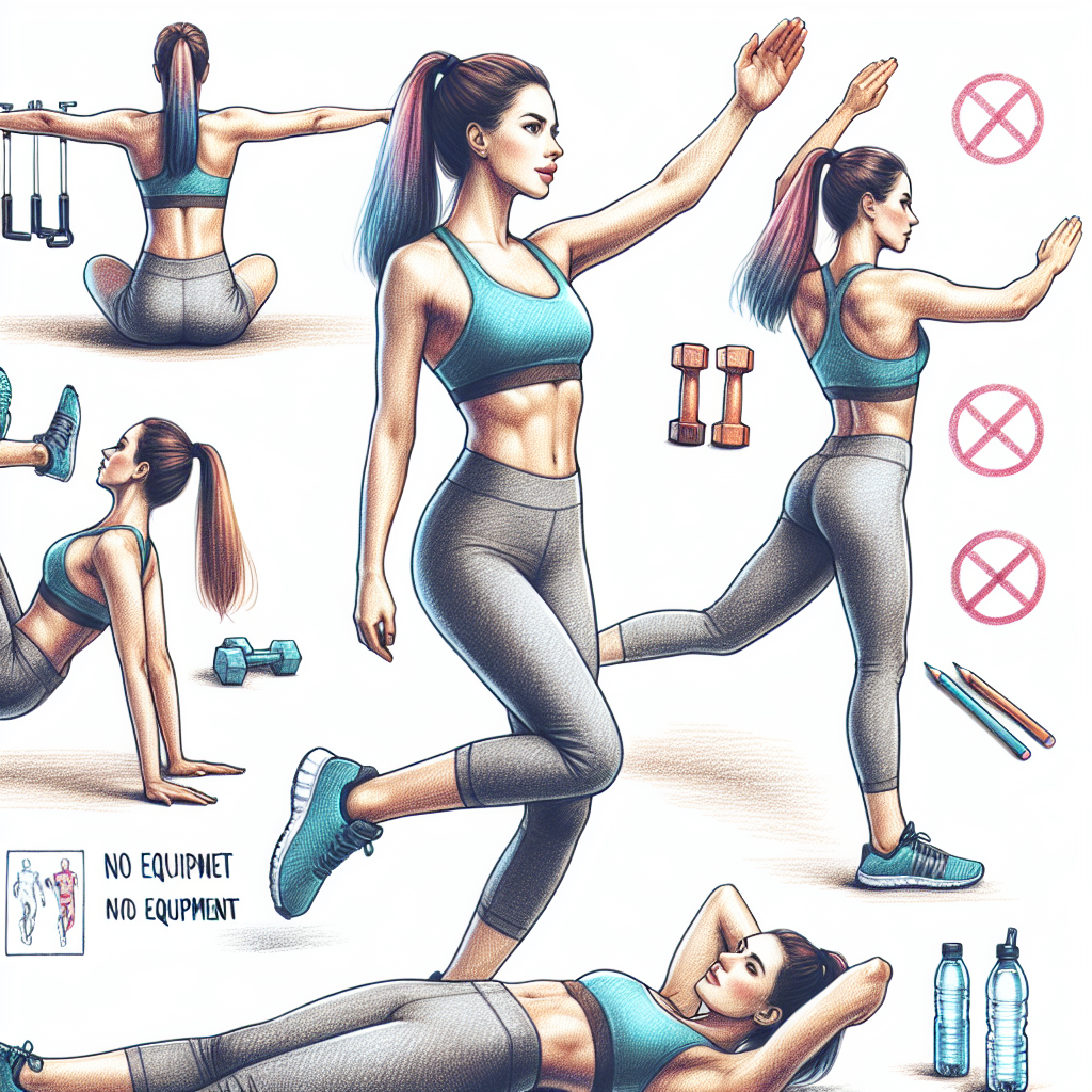 Colored-pencil illustration representing the topic: Fitness