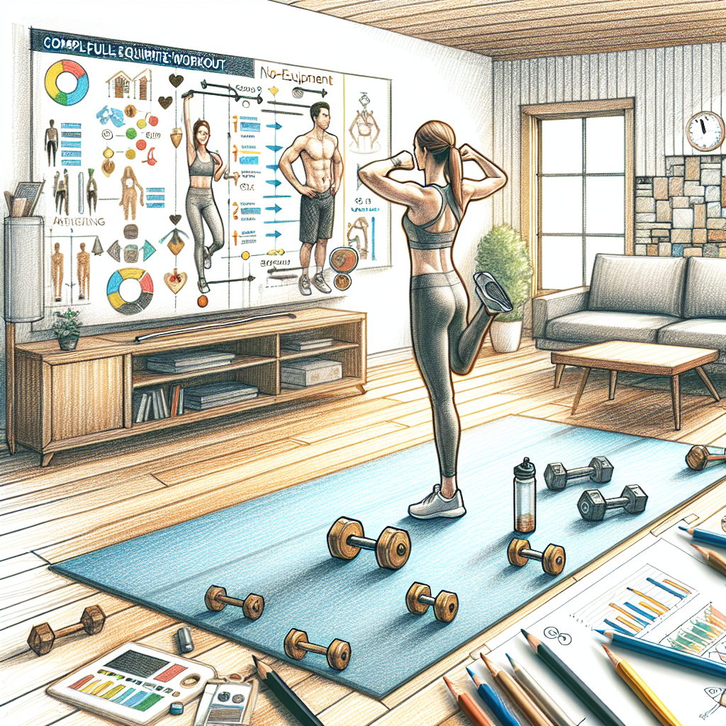 Colored-pencil illustration representing the topic: Fitness