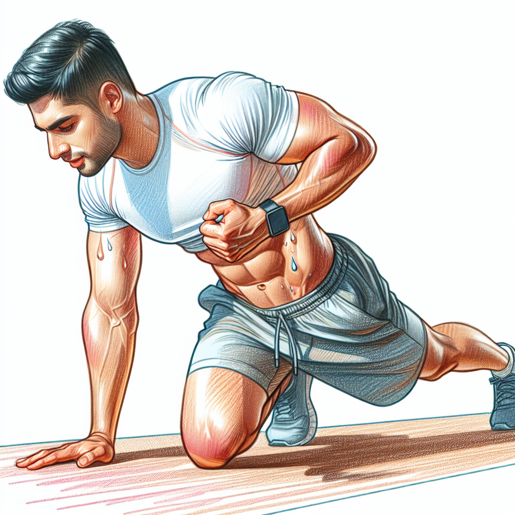 Colored-pencil illustration representing the topic: Fitness
