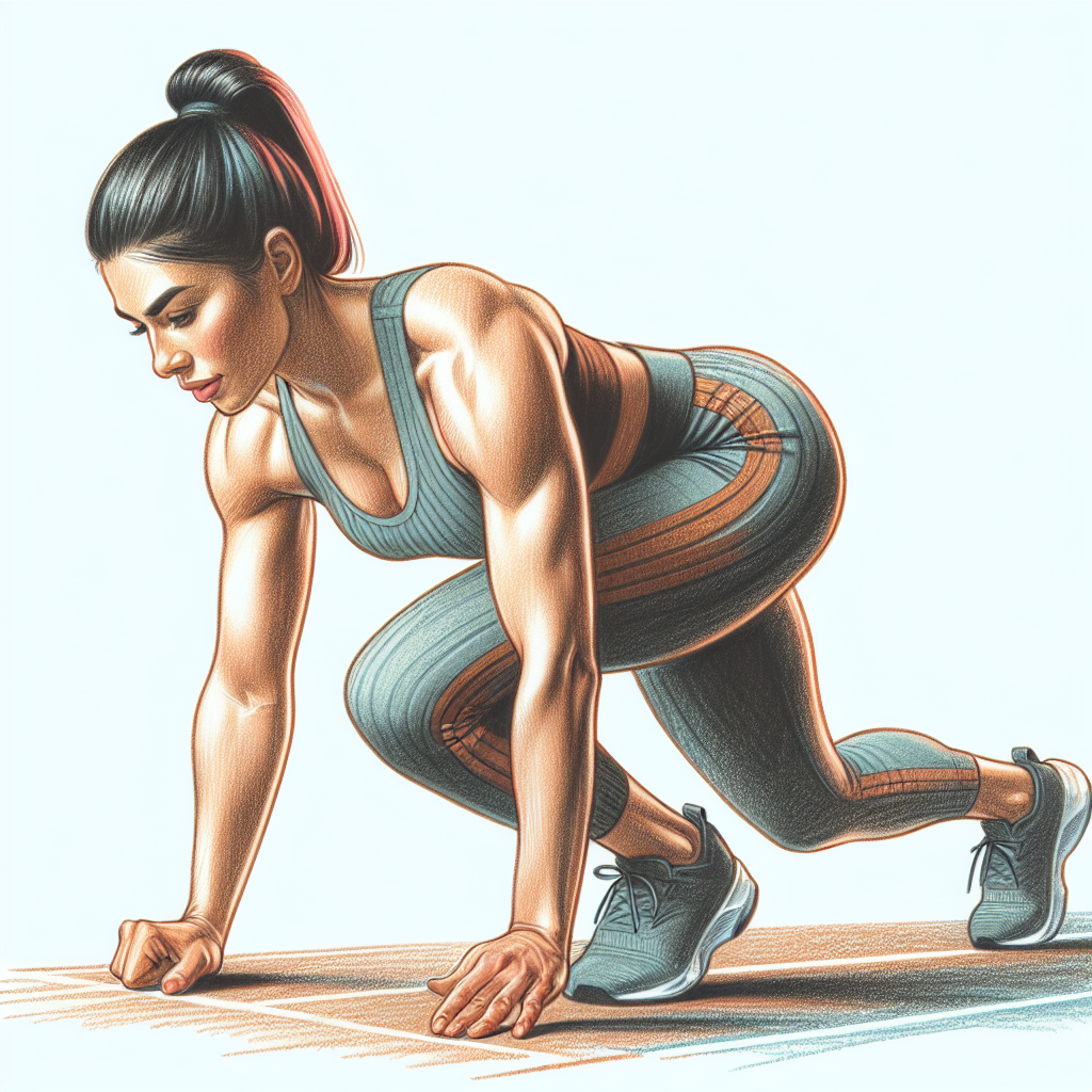 Colored-pencil illustration representing the topic: Fitness