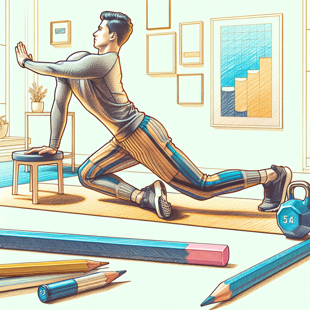 Colored-pencil illustration representing the topic: Fitness Training