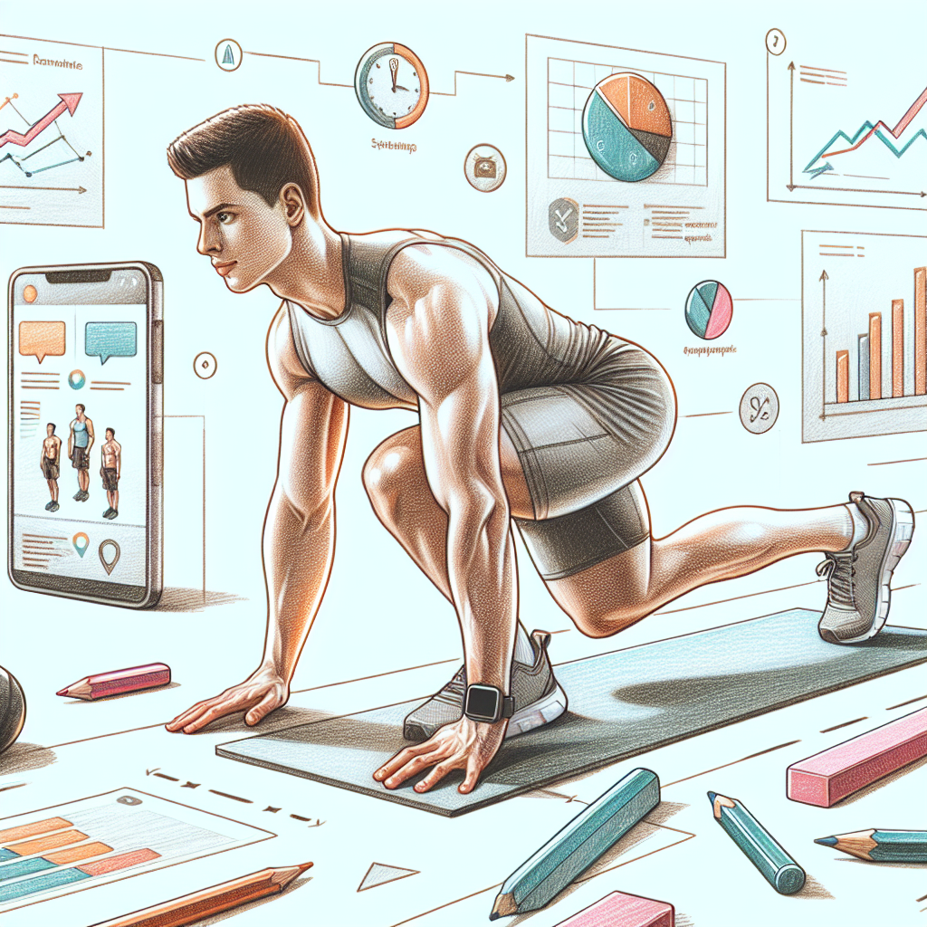 Colored-pencil illustration representing the topic: Fitness