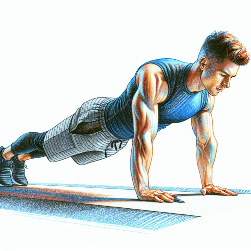 Colored-pencil illustration representing the topic: Fitness