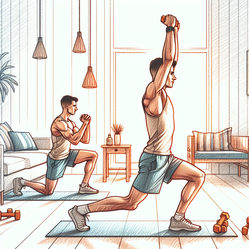 Colored-pencil illustration representing the topic: Fitness