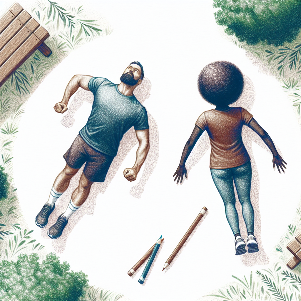 Colored-pencil illustration representing the topic: Fitness and Exercise
