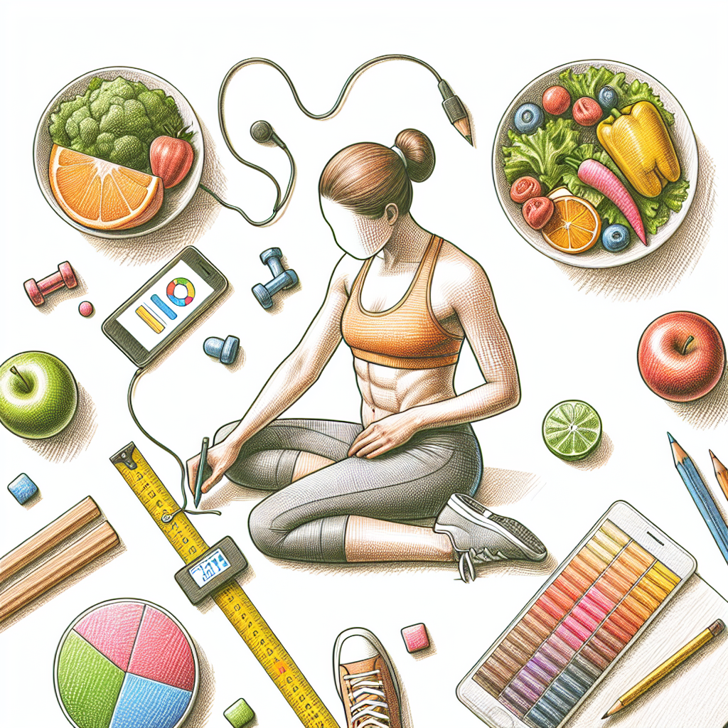 Colored-pencil illustration representing the topic: Weight Loss