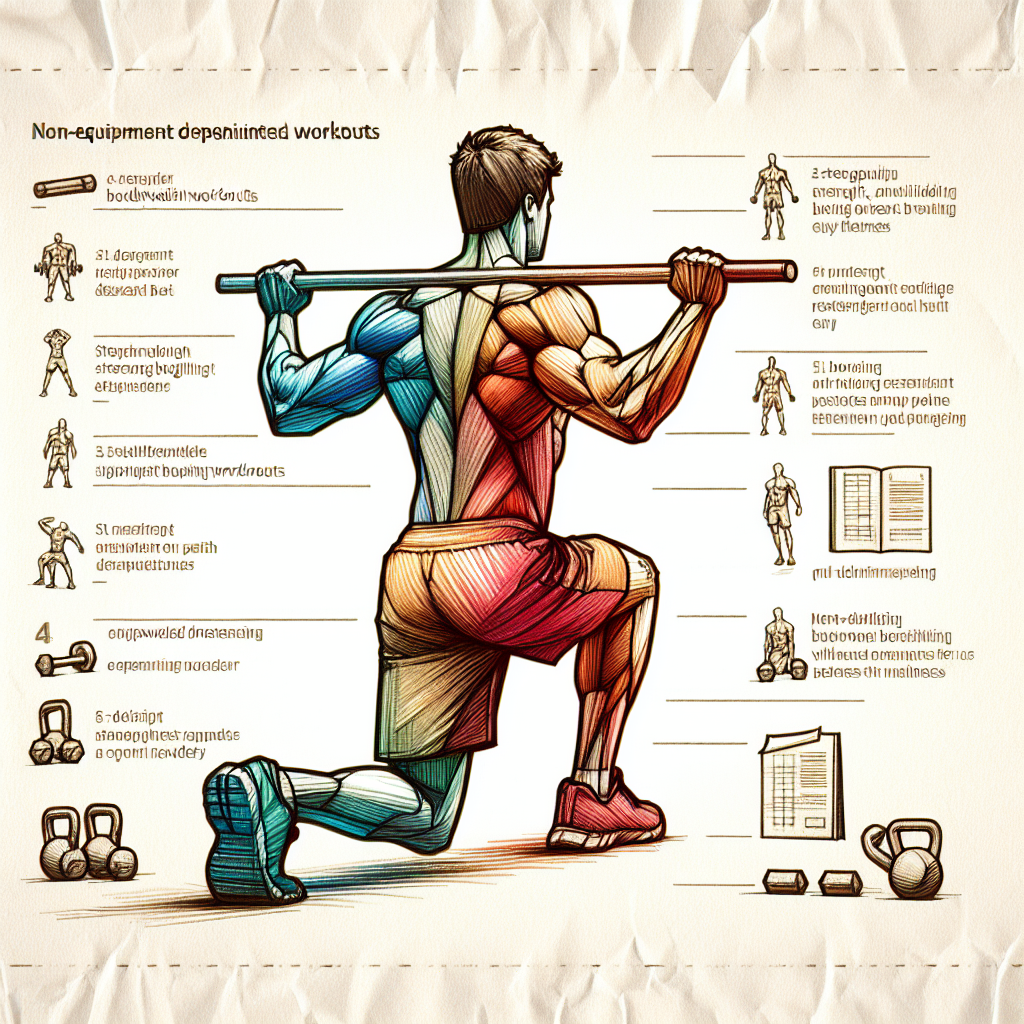 Colored-pencil illustration representing the topic: Fitness
