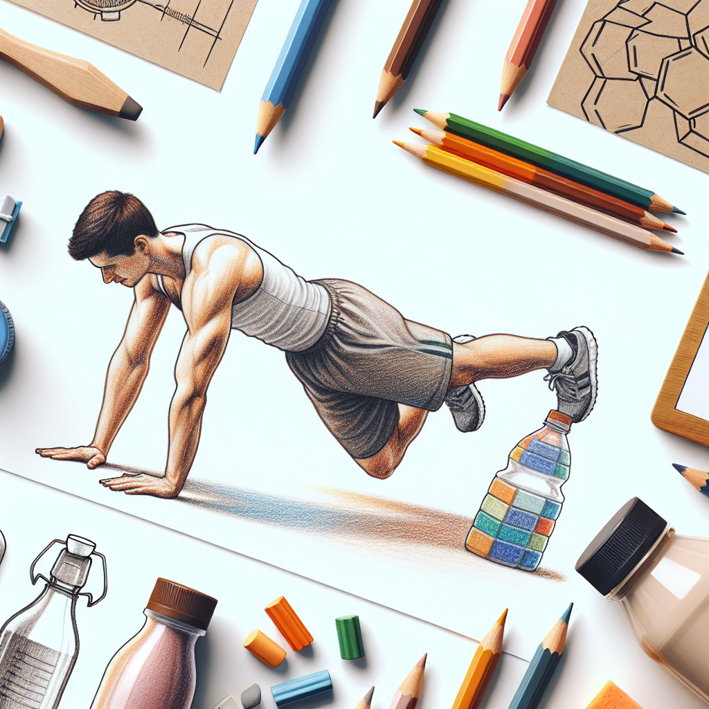 Colored-pencil illustration representing the topic: Fitness and Health