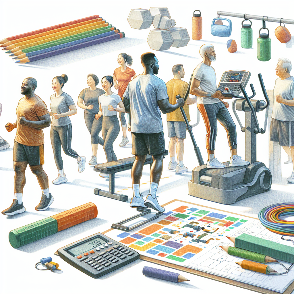 Colored-pencil illustration representing the topic: Fitness and Wellness