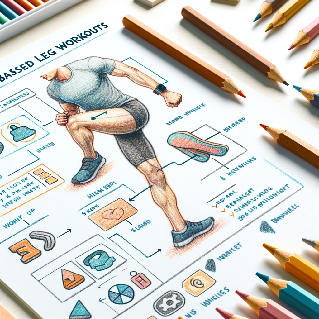 Colored-pencil illustration representing the topic: Home Workouts