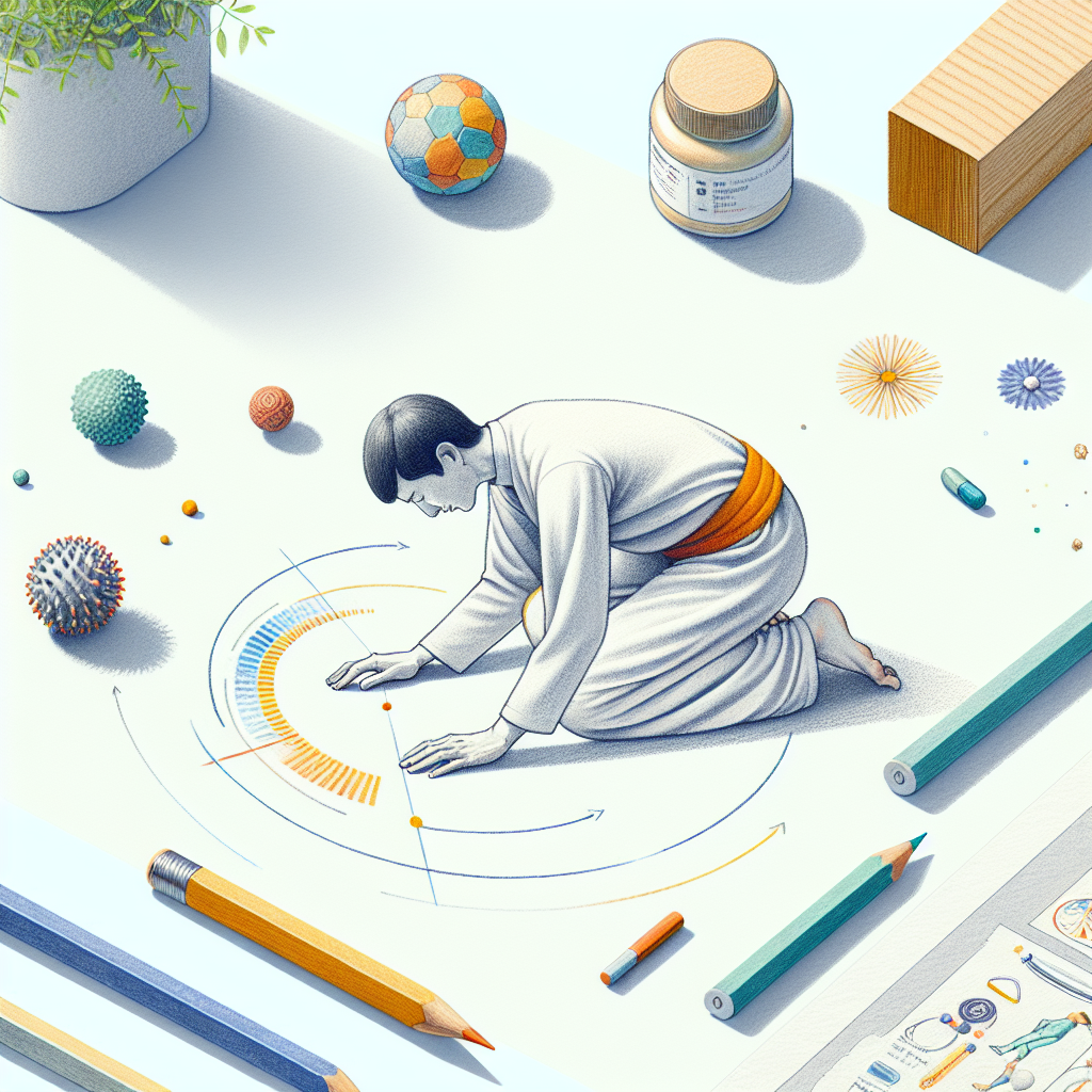 Colored-pencil illustration representing the topic: Home Fitness