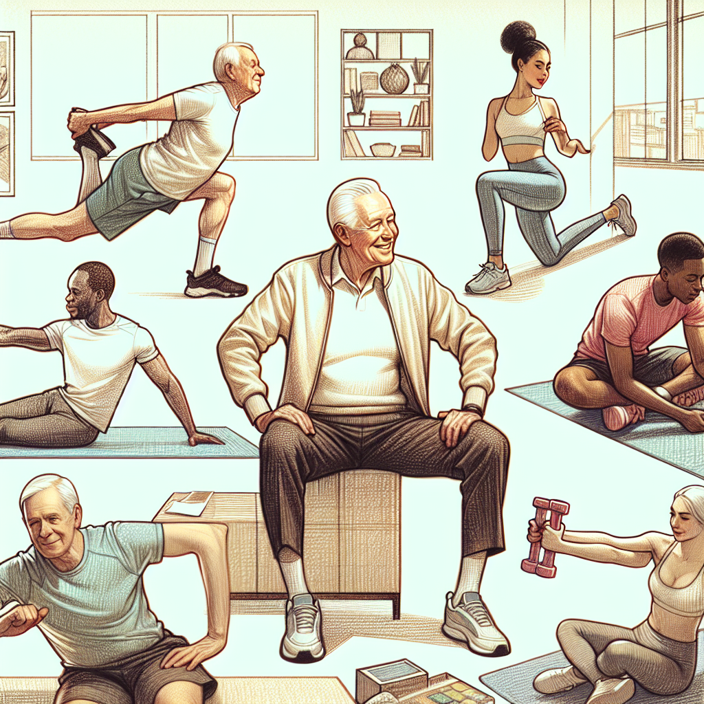 Colored-pencil illustration representing the topic: Fitness and Health