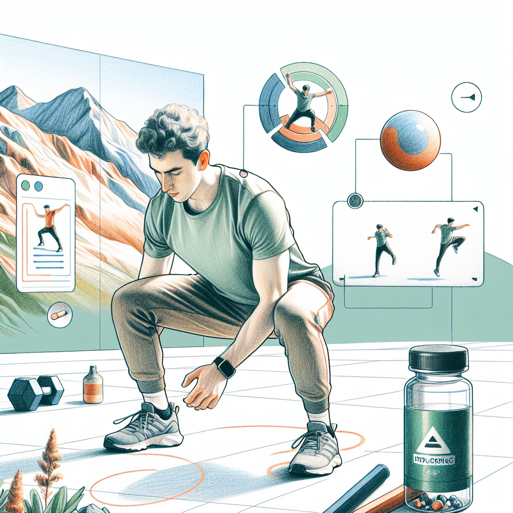 Colored-pencil illustration representing the topic: Fitness