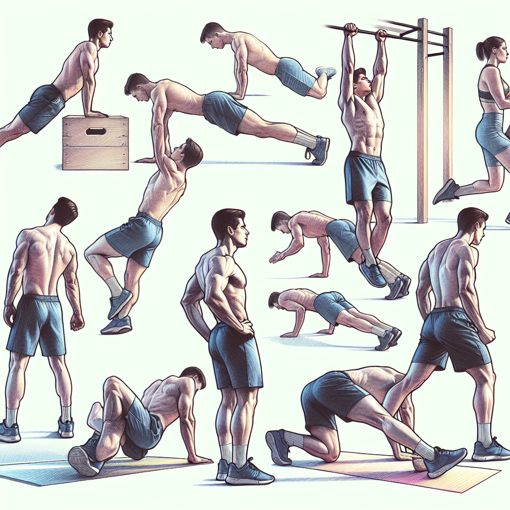 Colored-pencil illustration representing the topic: Fitness