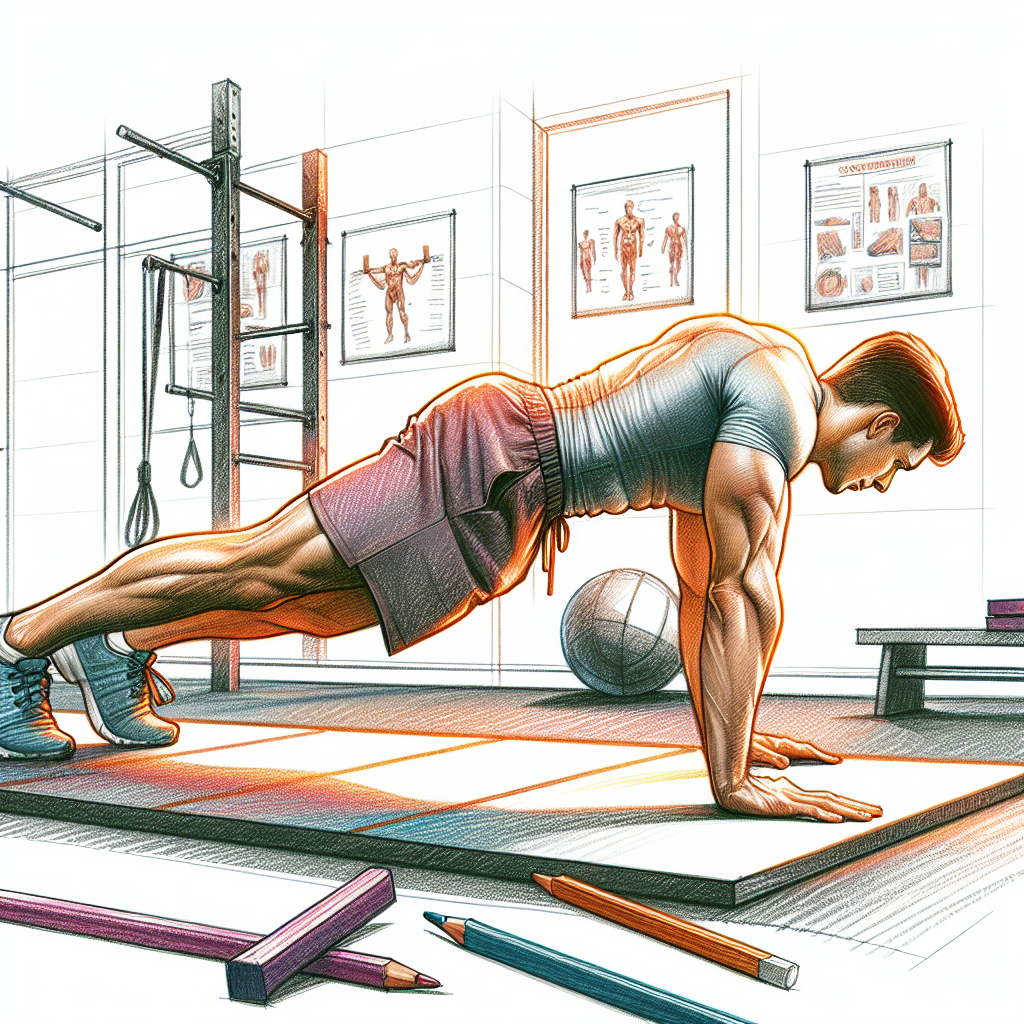 Colored-pencil illustration representing the topic: Fitness Training