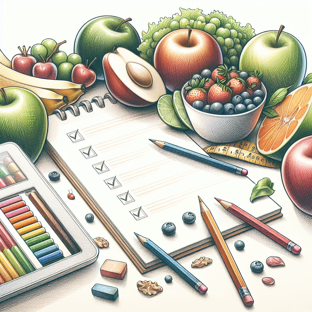 Colored-pencil illustration representing the topic: Weight Loss