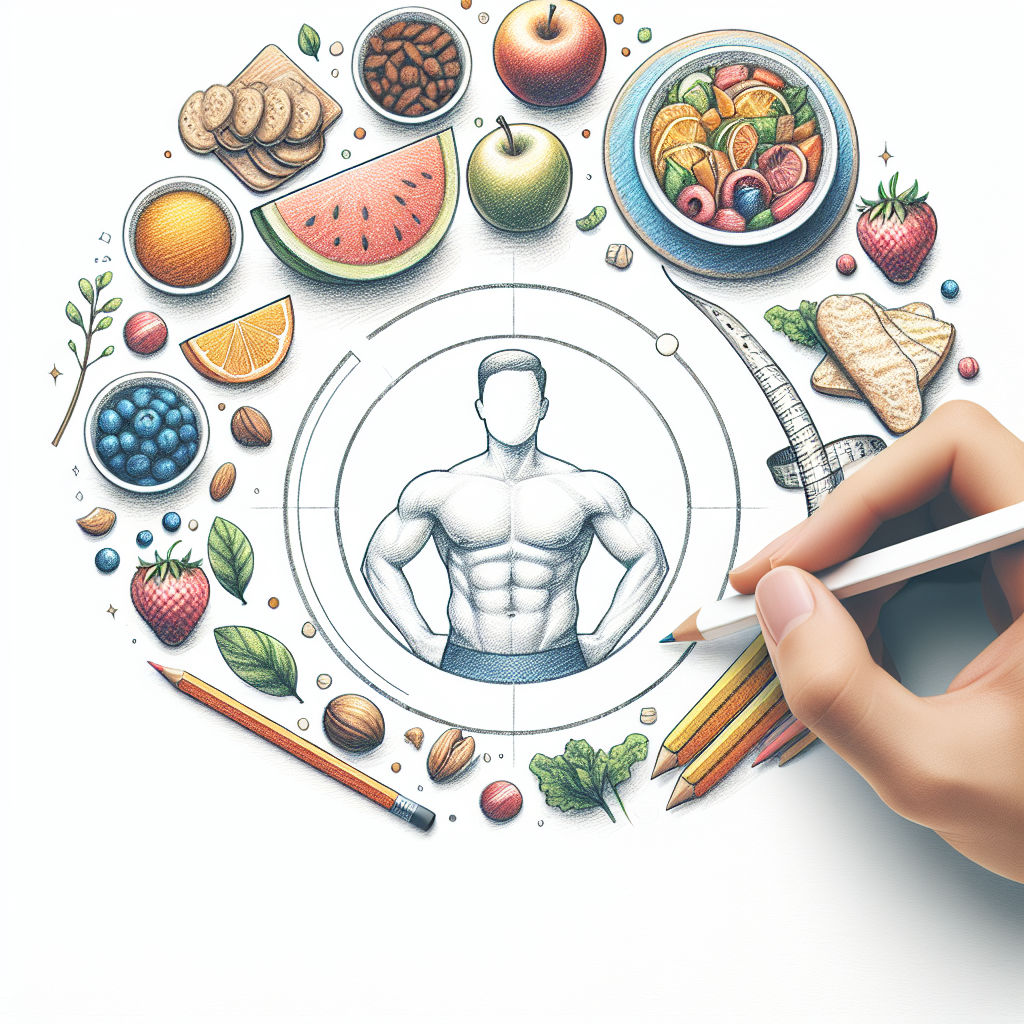 Colored-pencil illustration representing the topic: Nutrition