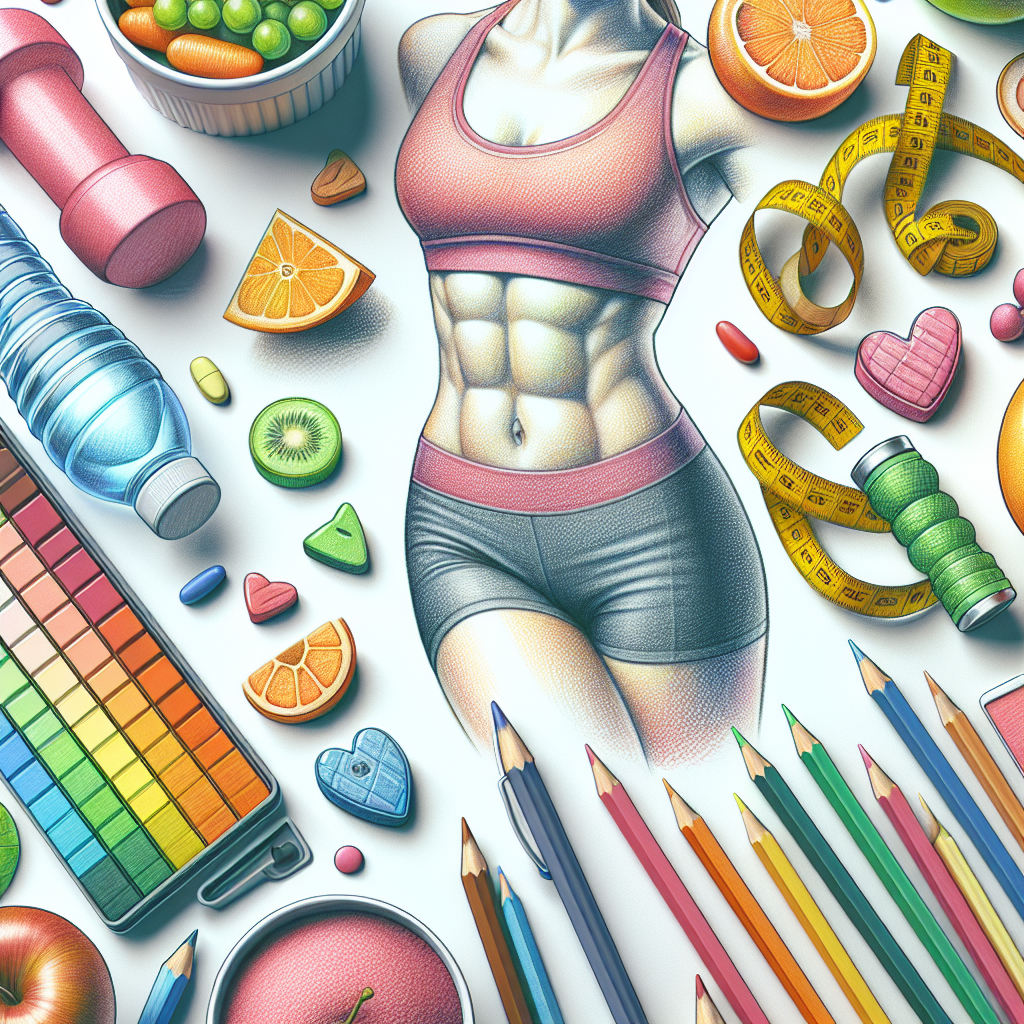 Colored-pencil illustration representing the topic: Health and Wellness