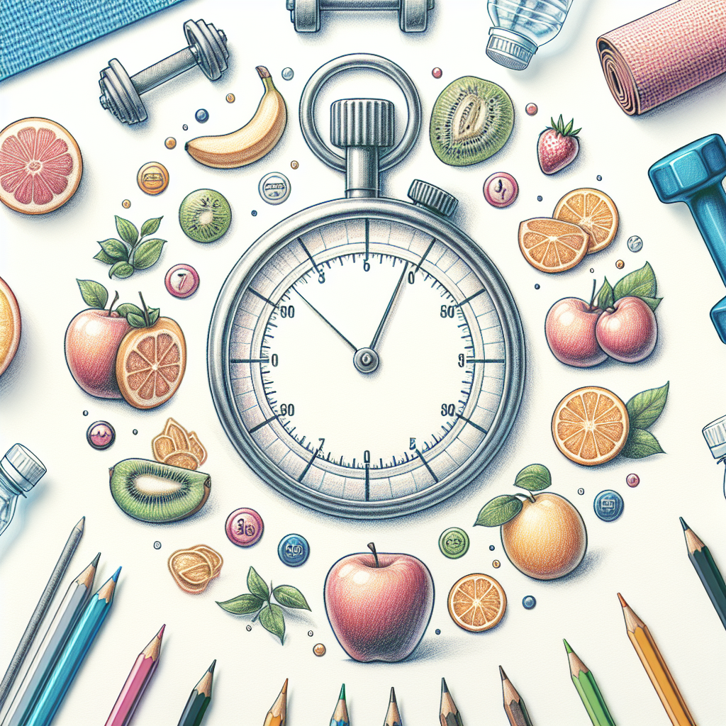 Colored-pencil illustration representing the topic: Weight Loss