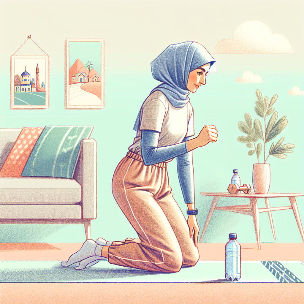 Colored-pencil illustration representing the topic: Fitness