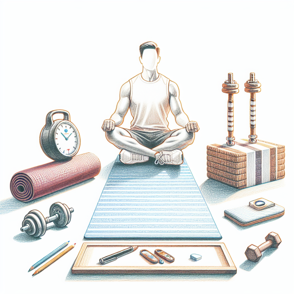 Colored-pencil illustration representing the topic: Fitness Programs