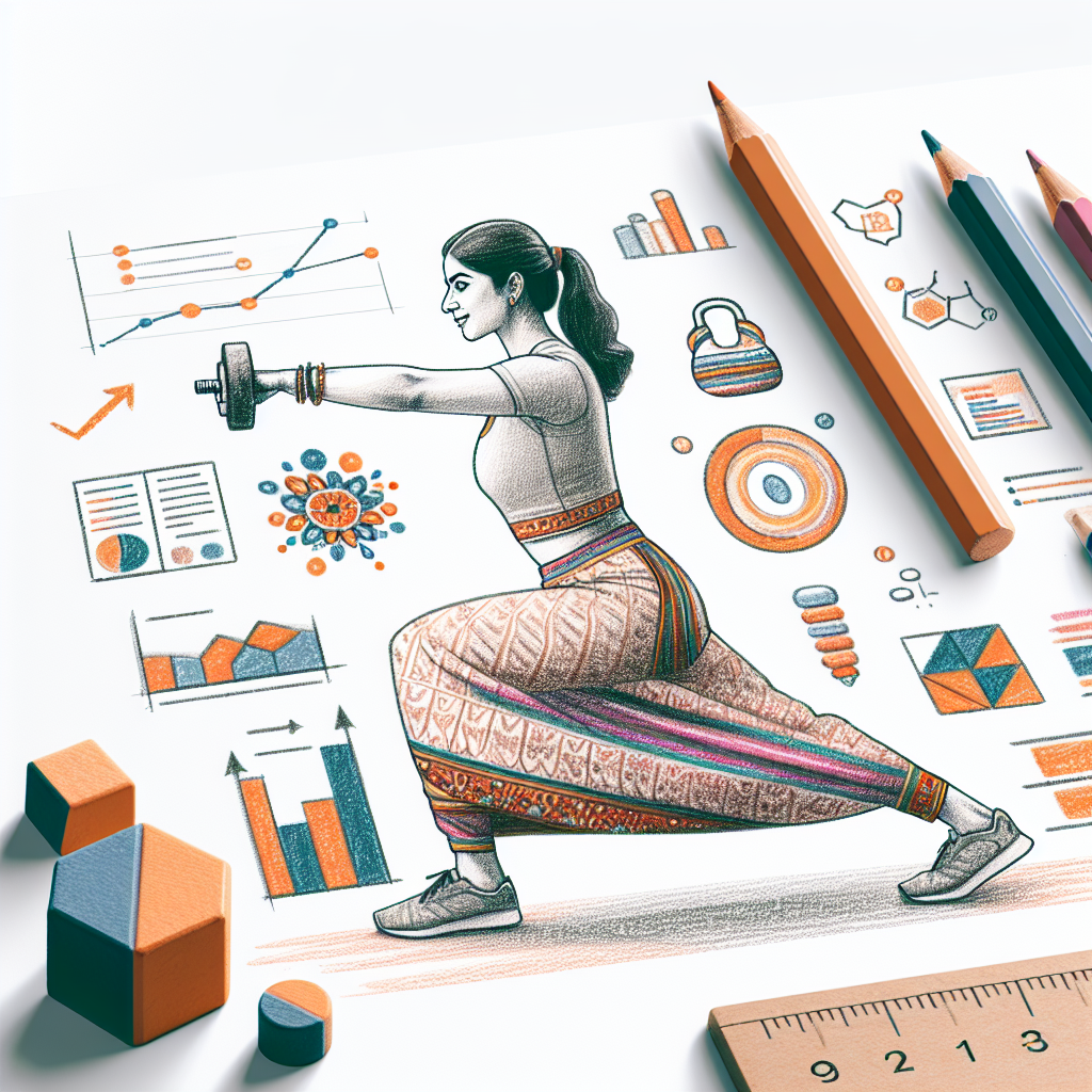 Colored-pencil illustration representing the topic: Fitness and Exercise