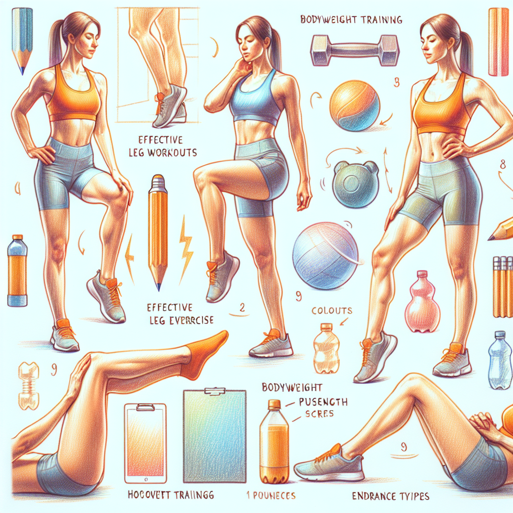 Colored-pencil illustration representing the topic: Home Fitness