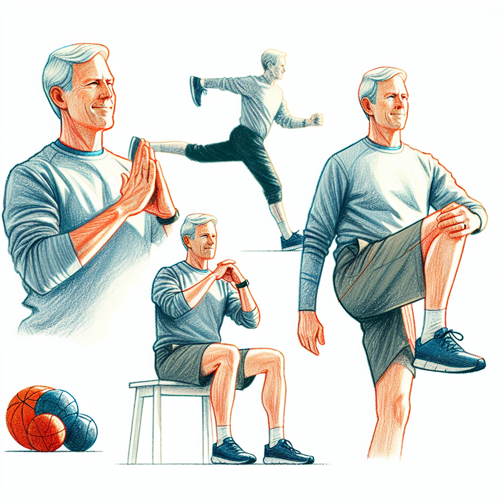 Colored-pencil illustration representing the topic: Fitness Training