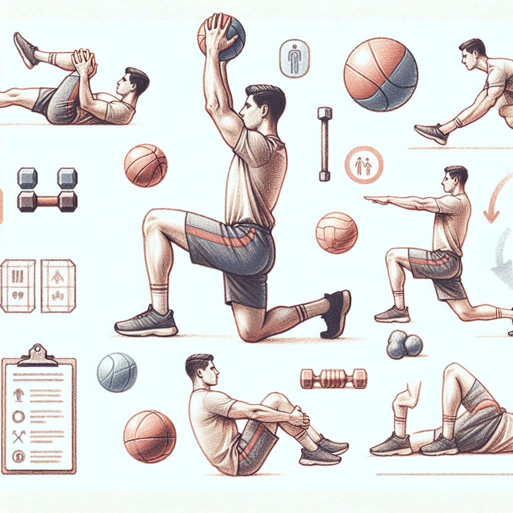Colored-pencil illustration representing the topic: Home Workouts